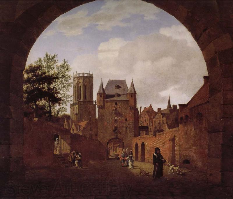 Jan van der Heyden Church of the scenery